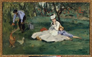 De Familie Monet in de Tuin