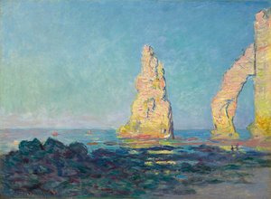 De Naaldrots bij Étretat, Eb, 1883 door Claude Monet