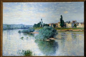 De Seine bij Lavacourt door Claude Monet