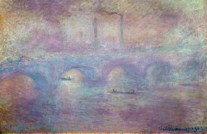 De Waterloo-brug, nevel effect, 1903 door Claude Monet