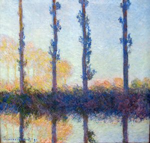 De Vier Bomen door Claude Monet