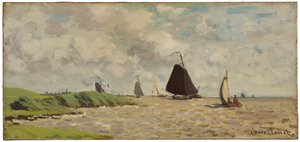 Gezicht vanuit Voorzan door Claude Monet