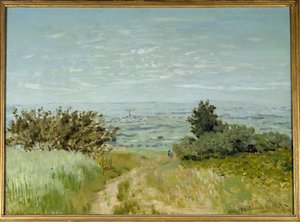Uitzicht vanaf de vlakte naar Argenteuil, hellingen van Sannois in 1872 door Claude Monet