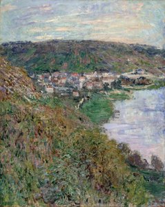Uitzicht op Vétheuil door Claude Monet