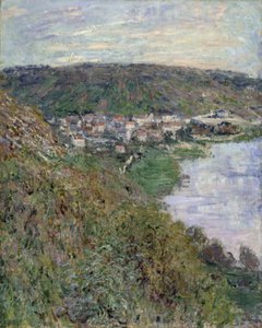 Uitzicht op Vétheuil door Claude Monet