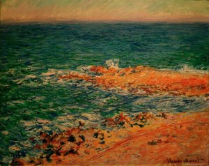 Uitzicht op de zee door Claude Monet