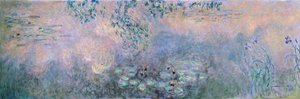 Waterlelies (Le bassin aux nimpheas avec iris) door Claude Monet