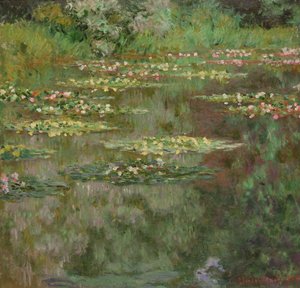Waterlelies of De Waterlelievijver (Nymphéas) 1904 door Claude Monet