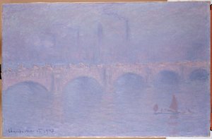 Waterloo Bridge, wazige zonneschijn door Claude Monet