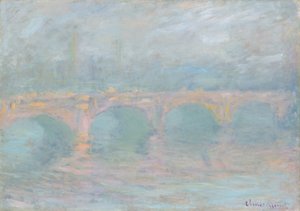 Waterloo Bridge, Londen, bij zonsondergang, 1904