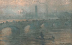Waterloo Bridge, Mistige Ochtend door Claude Monet