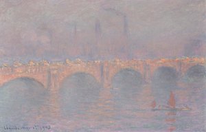 Waterloo Bridge, gesluierde zon