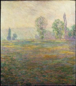 Weide bij Giverny door Claude Monet
