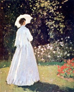 Vrouw in de Tuin, Sainte Adresse, (detail), 1867 door Claude Monet