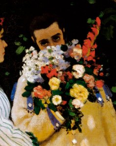 Vrouwen in de tuin, detail