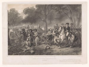 George Washington in de Slag bij de Monongahela