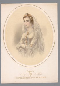 Portret van Eugénie, keizerin van Frankrijk door Claude Régnier