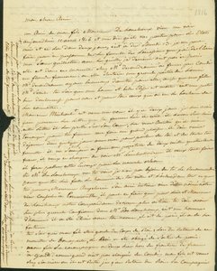 Brief aan Antoine Saugrain van zijn broer, 1816 door Claude Saugrain