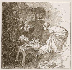De Dood van Bede, illustratie uit 