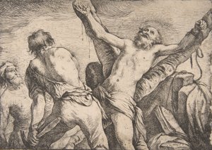 Het martelaarschap van Sint Andreas, 1623 door Claude Vignon