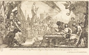 Het Martelaarschap van Sint Laurentius door Claude Vignon