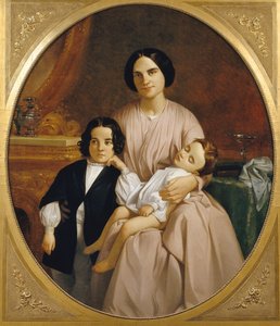 Portret van de Vrouw en Kinderen van de Schilder