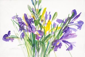 Iris, 1999 door Claudia Hutchins Puechavy