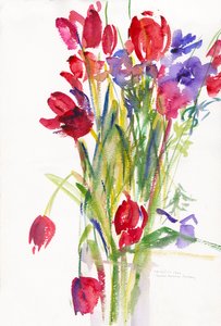 Tulpen, 1999 door Claudia Hutchins Puechavy