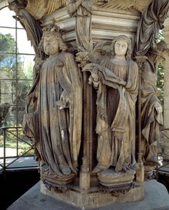 David en Jeremia. De basis van de Bron van Mozes (beeldhouwwerk)