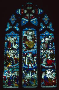 Het westelijke raam met de Laatste Oordeel door Clayton en Bell, ca. 1860 (glas-in-lood) door Clayton & Bell