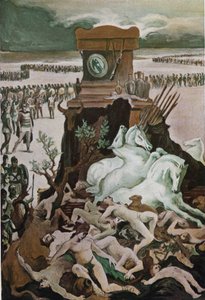 De begrafenis van Patrocles. Illustratie door Clement Gontier (1876-1918) voor Homere