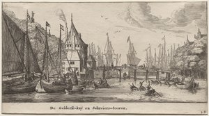 Verschillende schepen en zichten van Amsterdam, Deel II: De Gelderse Kade en Schreierstoren