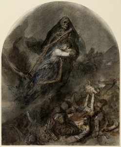 Allegorie van de Dood door Clément Auguste Andrieux