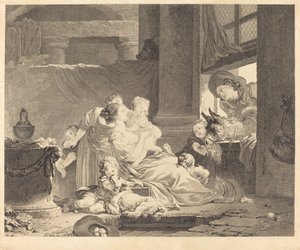 De familie van de boer