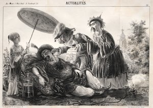 Actualités: --Dites donc! dites donc! celeste Empereur...., 1841 door Clémente Pruche