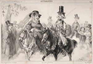 Actualités: Zeg mevrouw Miroton, het schijnt dat wij de toon aangeven..., 1841
