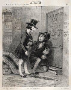 Actualités: Hé mijn oude! zo doen we tegenwoordig zaken! we plakken..., 1841