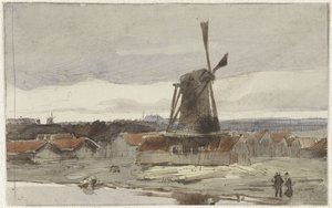 Zaagmolen aan het water