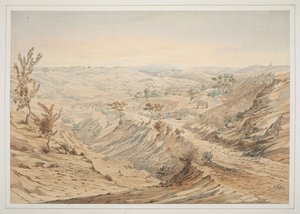 De oliebronnen: Ye-an-nan-gyoung, aquarel nr. 18 uit 