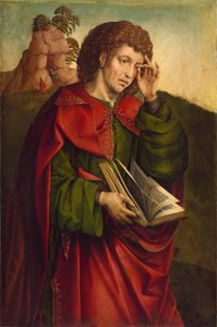 Sint Johannes de Evangelist huilend door Colijn de Coter