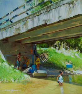 Onder de oude brug
