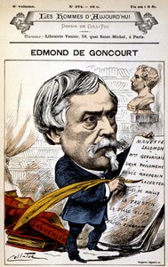 Edmond de Goncourt - door Coll-Toc, in Les Hommes d