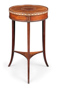 Victoriaanse ingelegde bijzettafel, ca. 1880 door Collinson and Lock