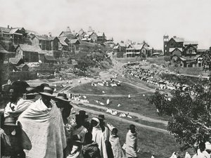 De Kabary-vlakte, Andohalo, Antananarivo, Madagaskar, 1895