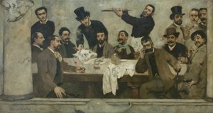 De Leeuwengroep door Columbano Bordalo Pinheiro