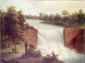 Uitzicht op de Genesee-watervallen