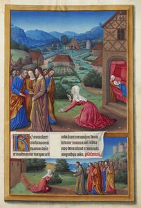 Les Très Riches Heures du duc de Berry, Folio 164r - De Kananese Vrouw