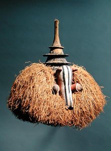 Zoomorfisch Masker (hout & vezel)