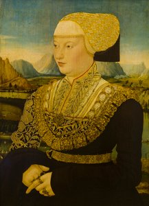 Portret van een onbekende Dame door Conrad (attr. to) Faber von Creuznach