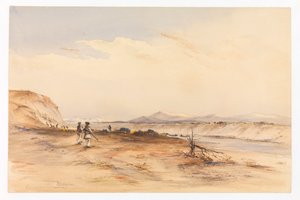 Jacht op de Santa Cruz-rivier, c.1878 door Conrad Martens